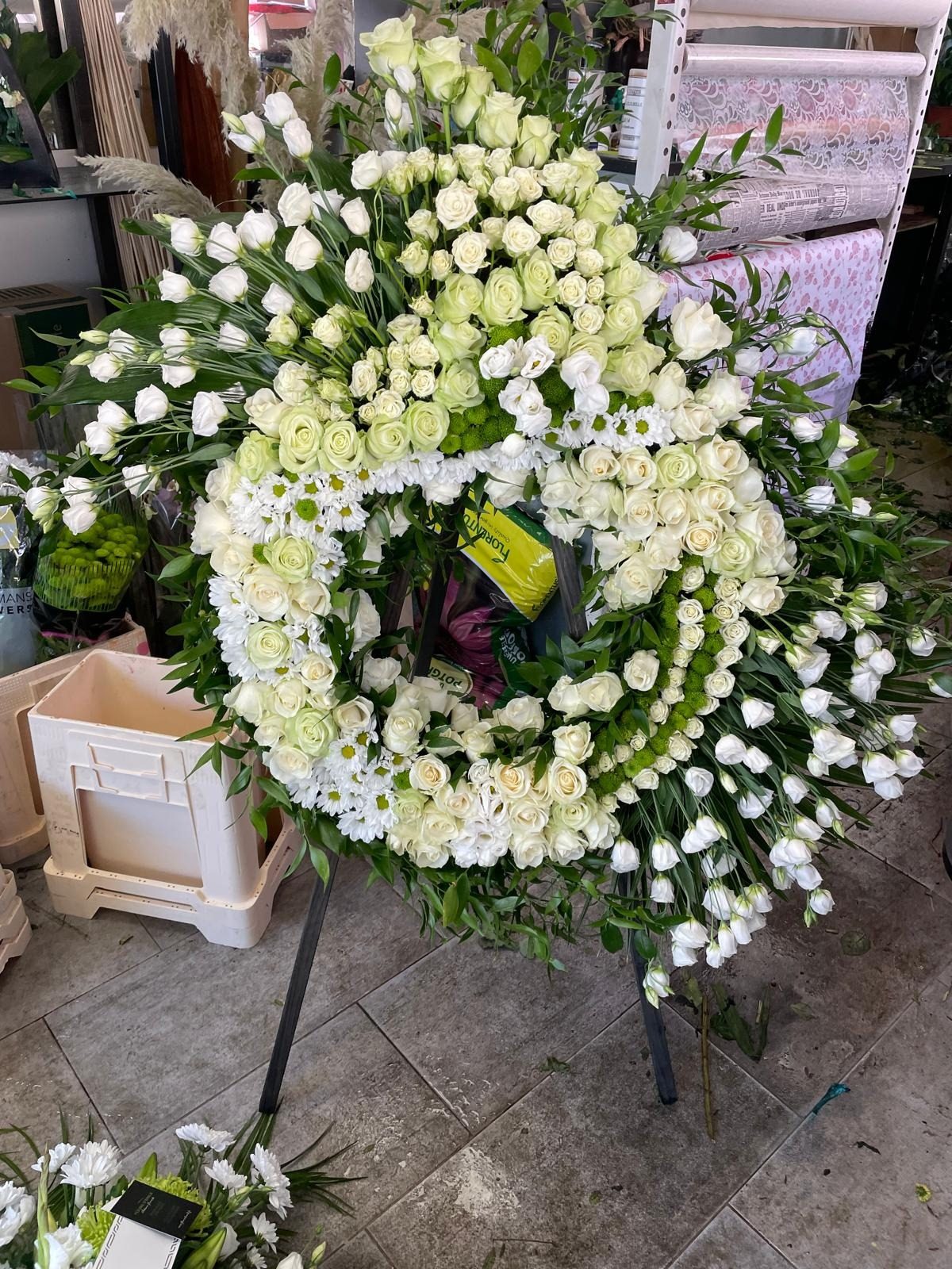 Composition de deuil Fleurs d'Émile