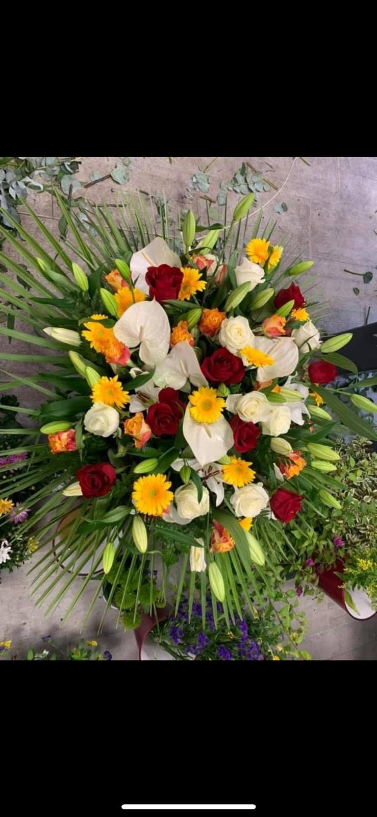 Composition de deuil Fleurs d'Émile