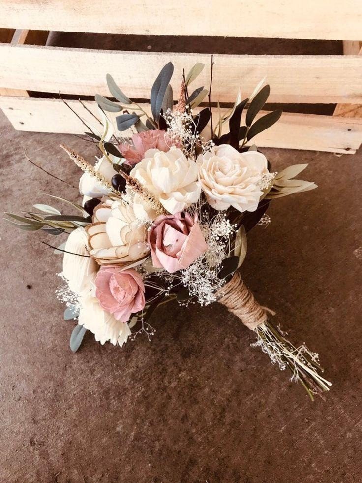 Bouquet de mariée roses