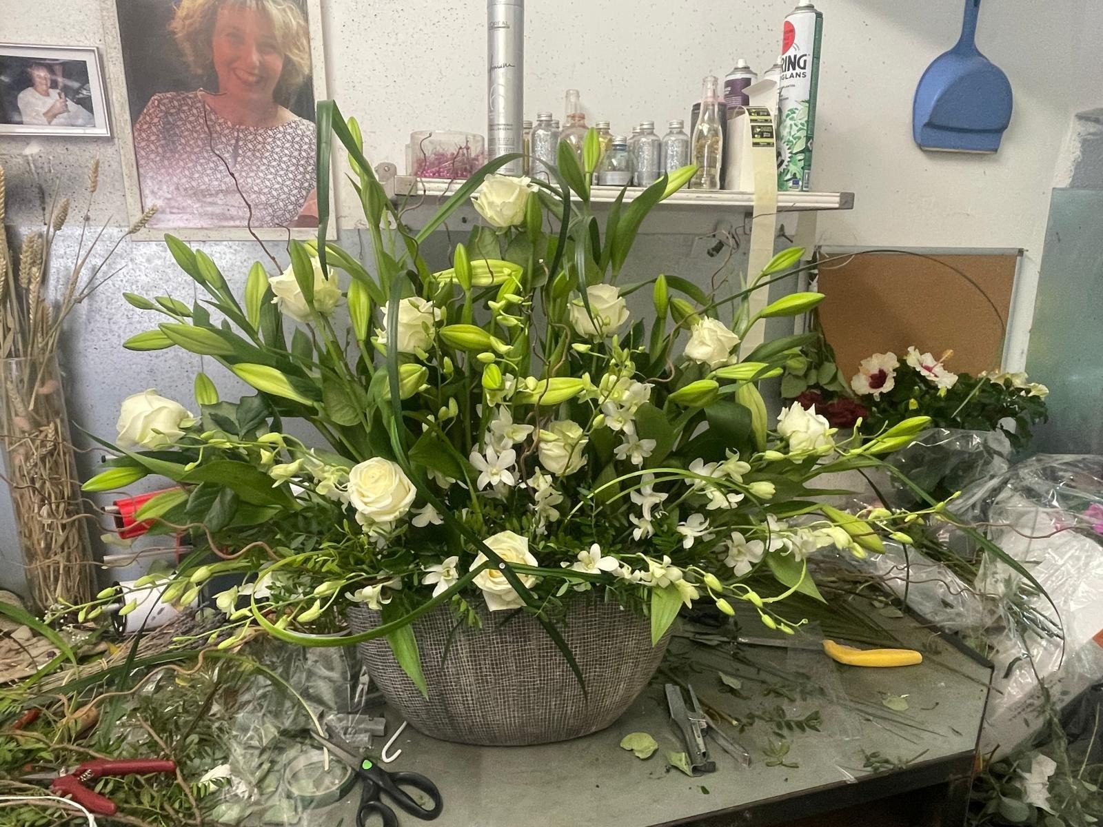 Hotel floral arrangement