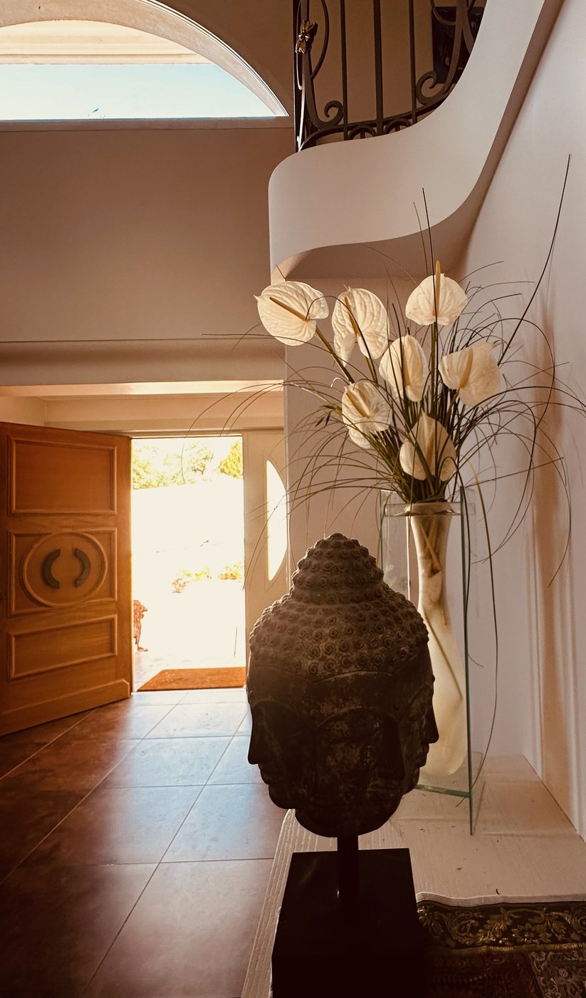 Décor floral d'entrée
