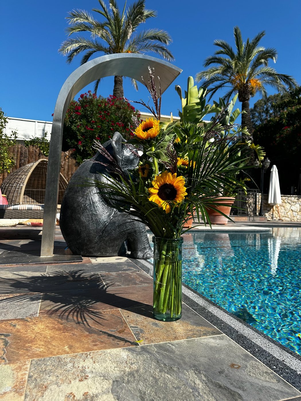 Décoration terrasse d'hôtel