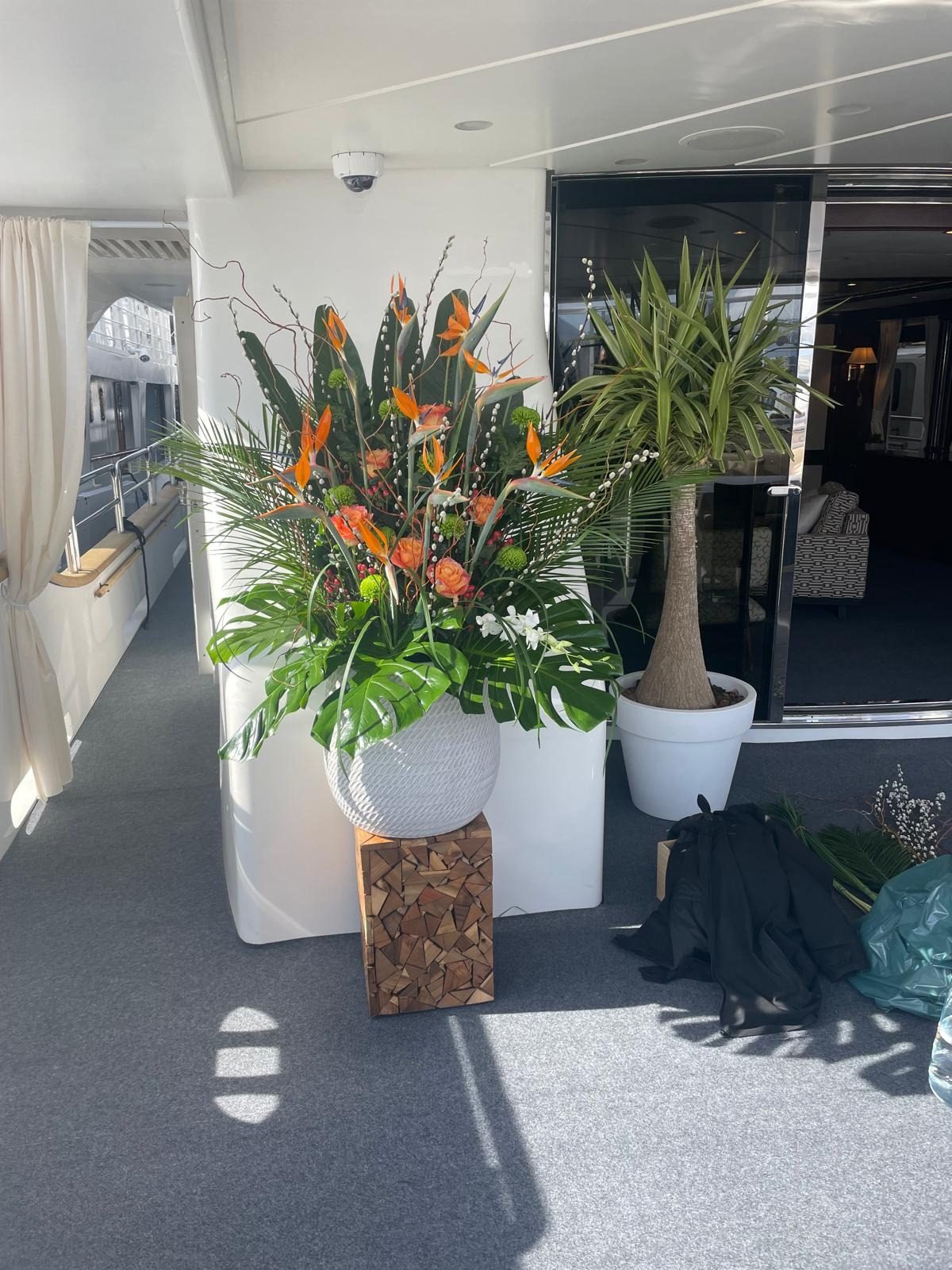 Décoration florale villa Côte d'Azur